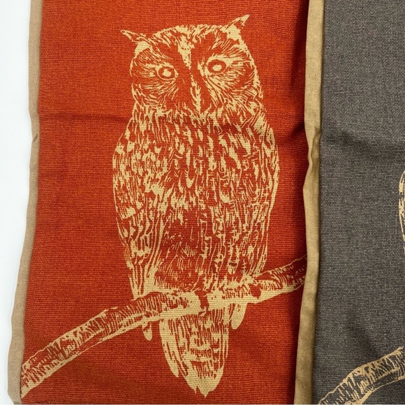 Newport Oracle Owl Print Cotton Pillow Cases Covers - Picture 2 of 9